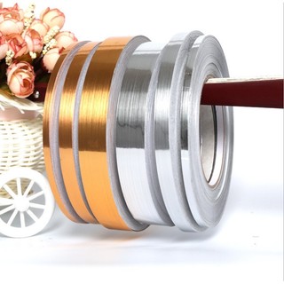 Cuộn 50M Len dán viền Đường viền chỉ VÀNG/BẠC/ĐEN