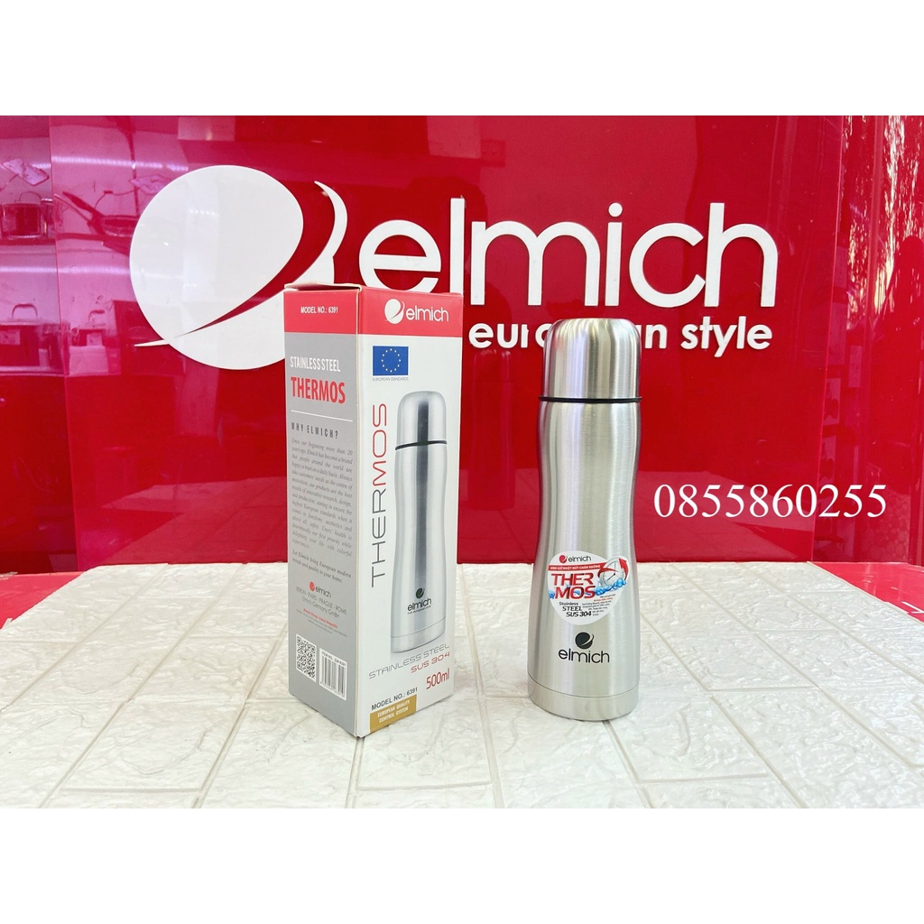 Bình giữ nhiệt Elmich inox 304 500ml N5 el 6391