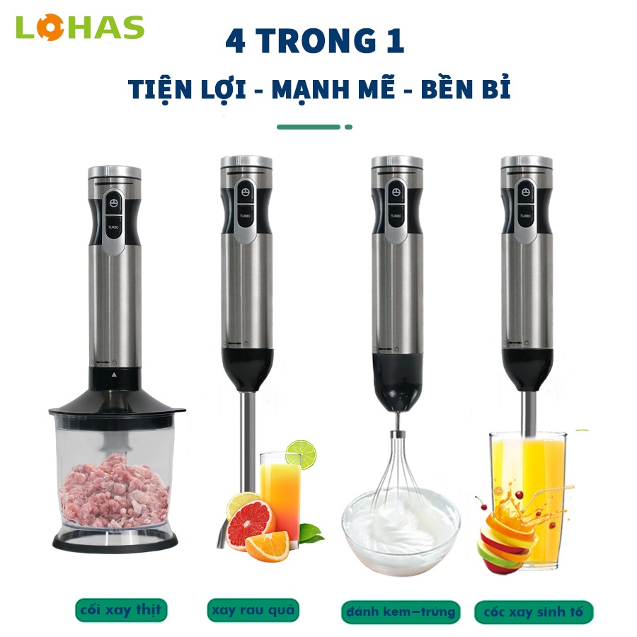 Máy xay cầm tay đa năng xay sinh tố đánh trứng 5 trong 1 LS328