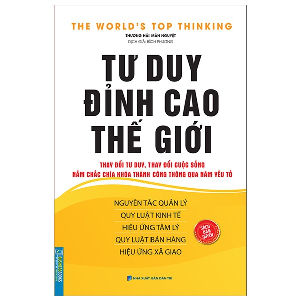 Sách - Tư duy đỉnh cao thế giới