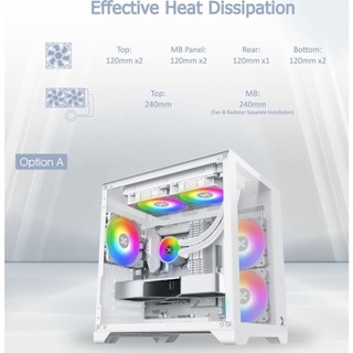 Vỏ Case XIGMATEK AQUA M WHITE