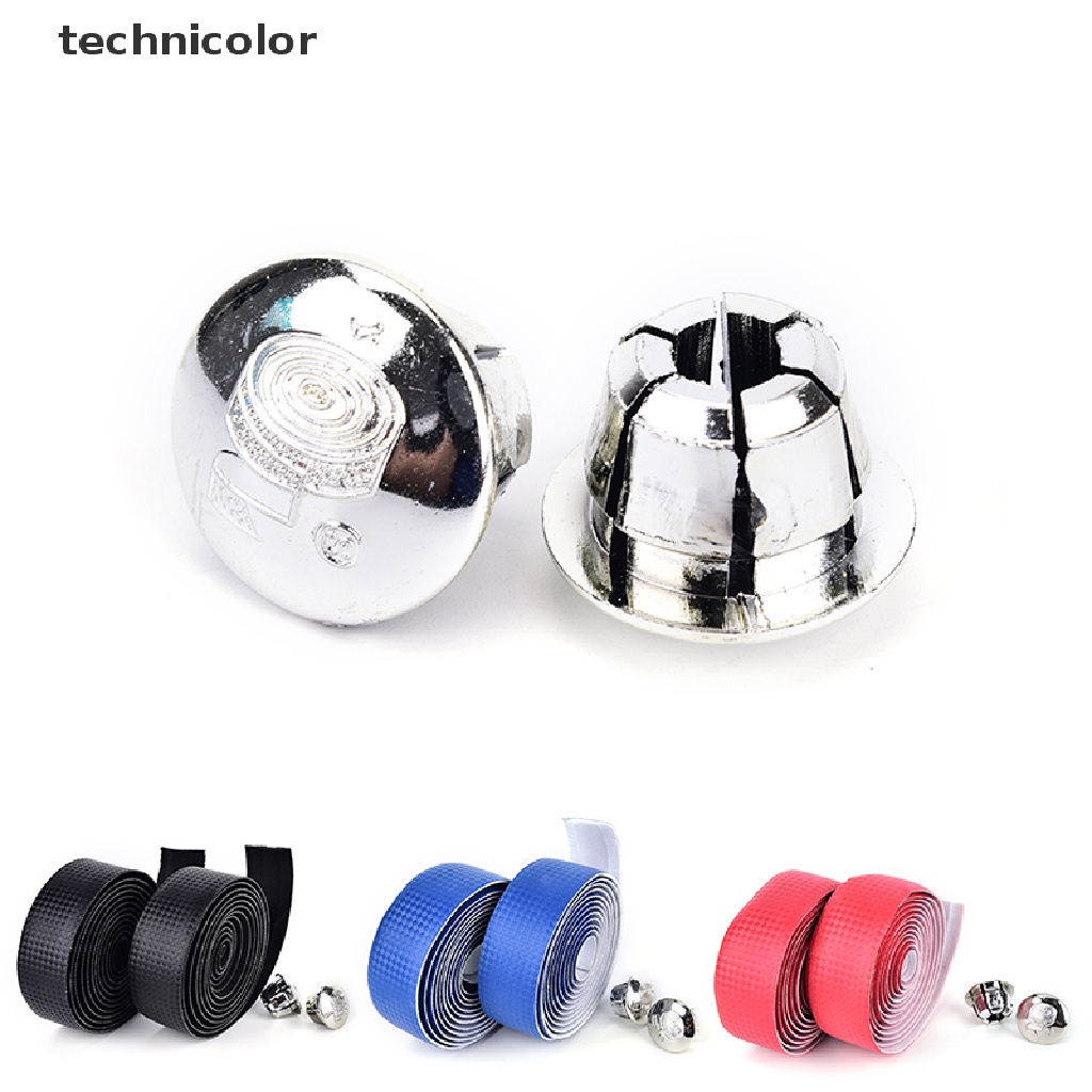 Set 2 Cuộn Băng Quấn Tay Lái Xe Đạp + 2 Nút Chặn Bằng Sợi Carbon