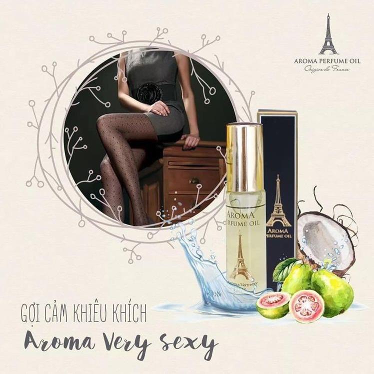 Nước Hoa Nam - Nữ Thơm Lâu A'love  Aroma Perfume Paris  Dạng Lăn 12ml