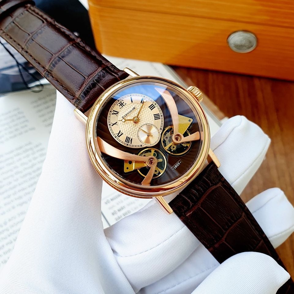 Đồng hồ nam dây da Thomas Earnshaw Beaufort Anatolia ES-8059-03