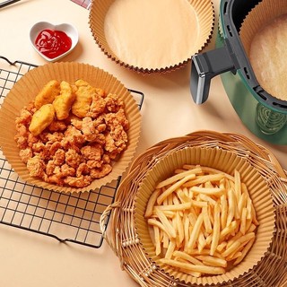 Set 50 miếng giấy lót nồi chiên hình khuôn bánh