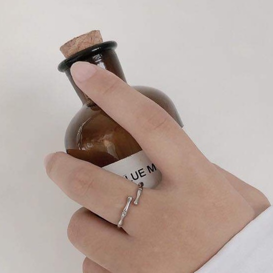 Nhẫn bạc nhẫn đốt trúc free size tự điều chỉnh size tay Van Jewelry