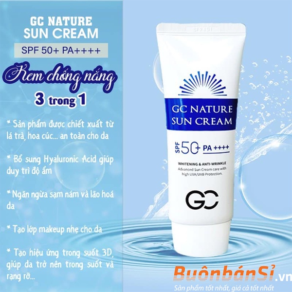 Kem Chống Nắng GC Nature Sun Cream SPF 50+ PA++++