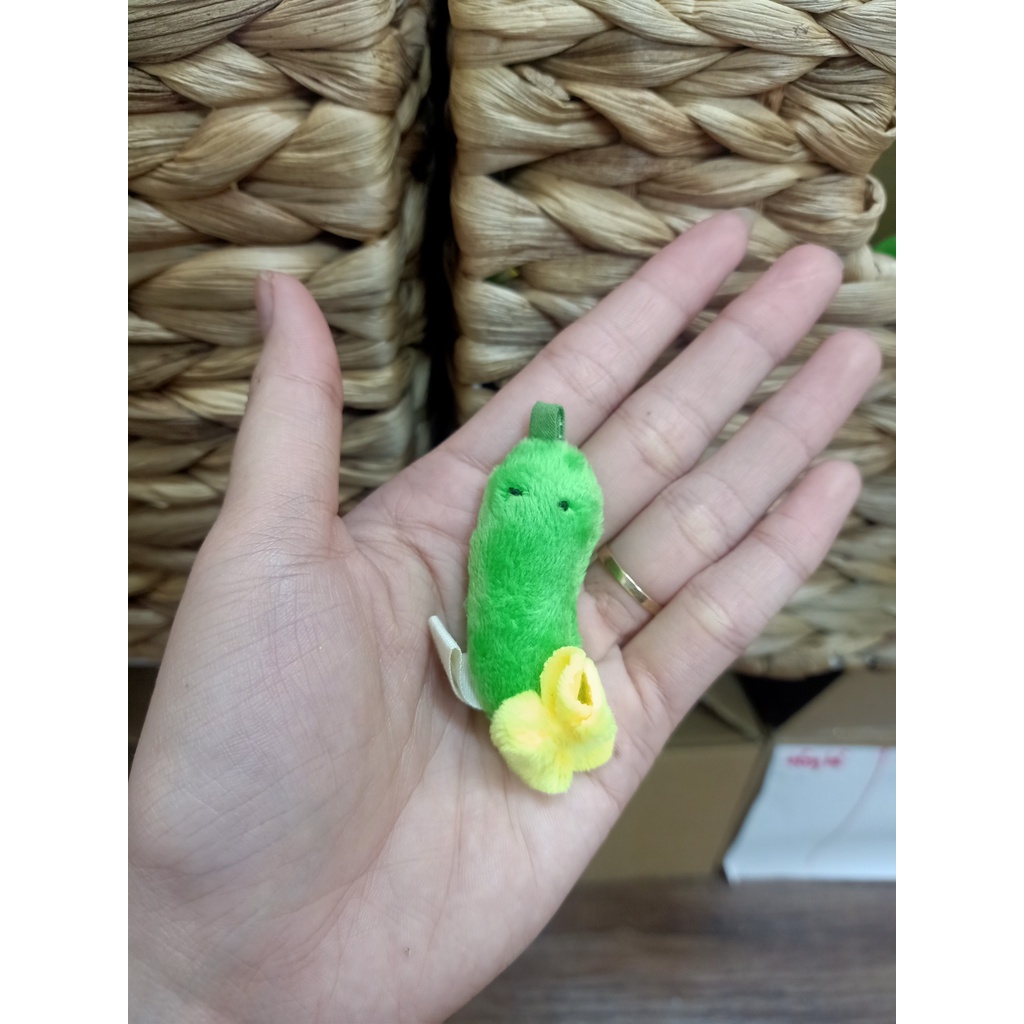 Móc khóa Dưa Leo Bích Cồ dễ thương 9cm - Gấu Bông Đình May