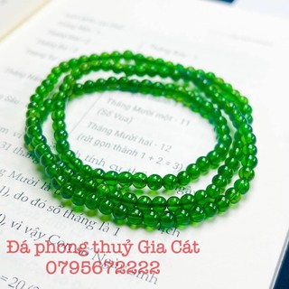 Vòng tay diopside 5A hàng cực đẹp kiểm định