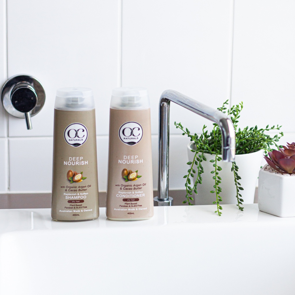 Dầu Gội Phục Hồi Tóc Hư Tổn OC NATURALS Deep Nourish Làm Sạch Sâu Bổ Sung Dưỡng Chất Giảm Khô Xơ 400ml
