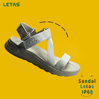 Sandal Nữ Letas IP 68 nhẹ nhanh khô màu kem