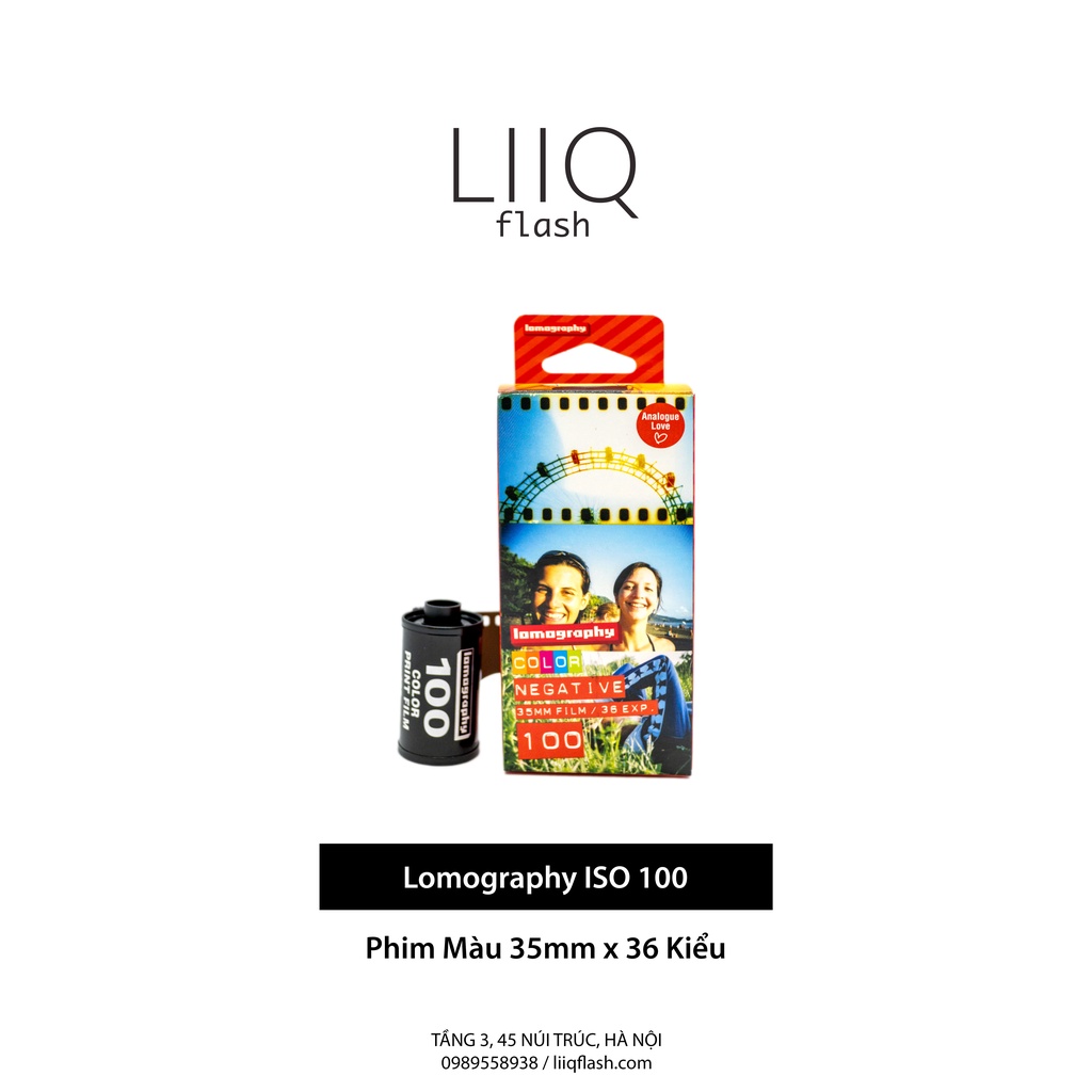 Phim Lomography ISO 100, Màu Color, 135 35mm x 36 Kiểu