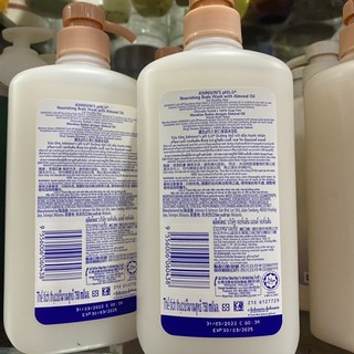 Sữa tắm Johnson’s pH 5.5 tinh dầu hạnh nhân 750ml