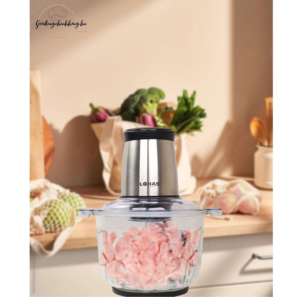 (CHÍNH HÃNG) Máy Xay Thịt Cao Cấp Đa Năng Lohas LS-629 Dung Tích 2,5L, Công Suất Lớn Lên Đến 600W