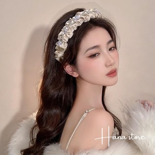 Bờm tóc bản to đính đá lấp lánh và sang chảnh, cài tóc nữ