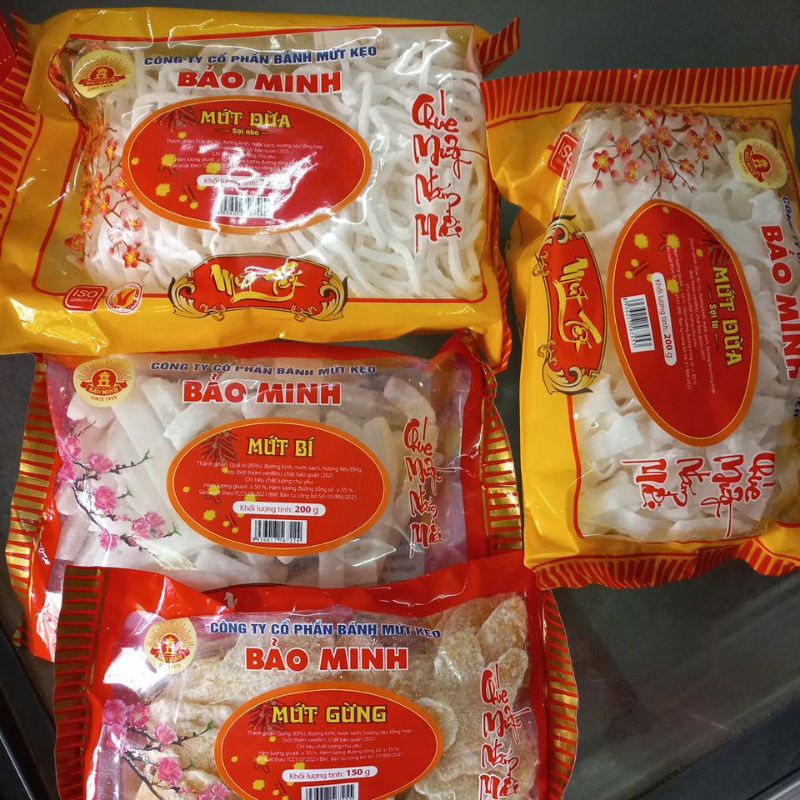 Mứt Bí, mứt dừa, mứt gừng