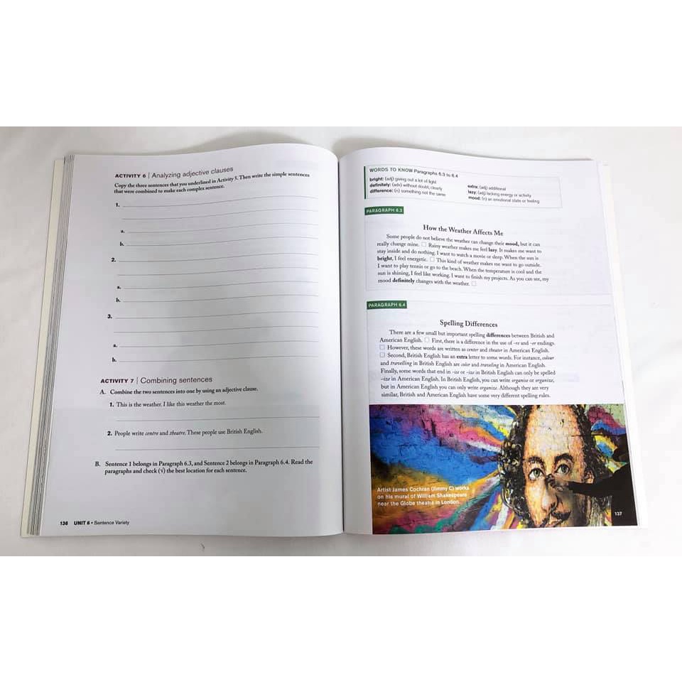 Great writing bộ 6q nhập màu tặng kèm audio và answer key