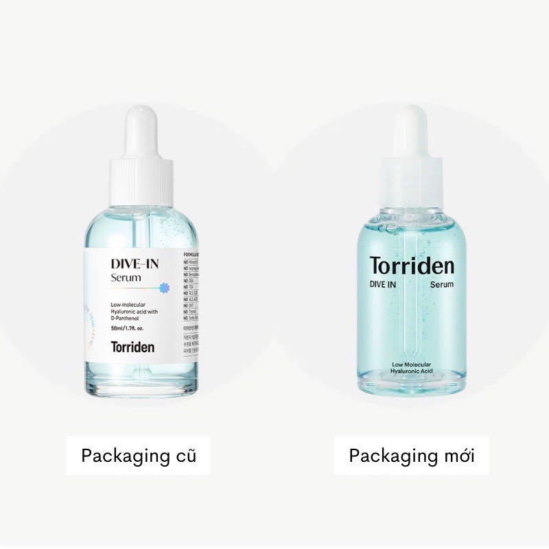 Serum Torriden Dive-in chứa HA B5 siêu cấp nước, mỏng nhẹ 50ml