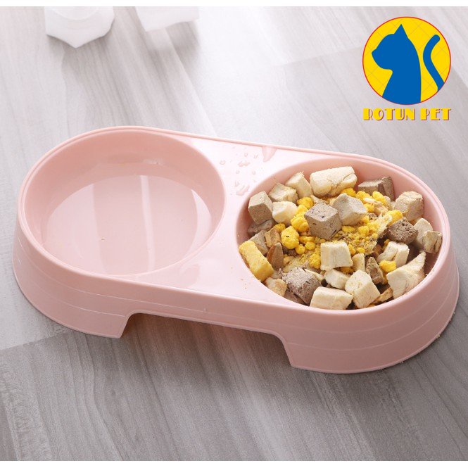 Bát ăn đôi cho chó, mèo