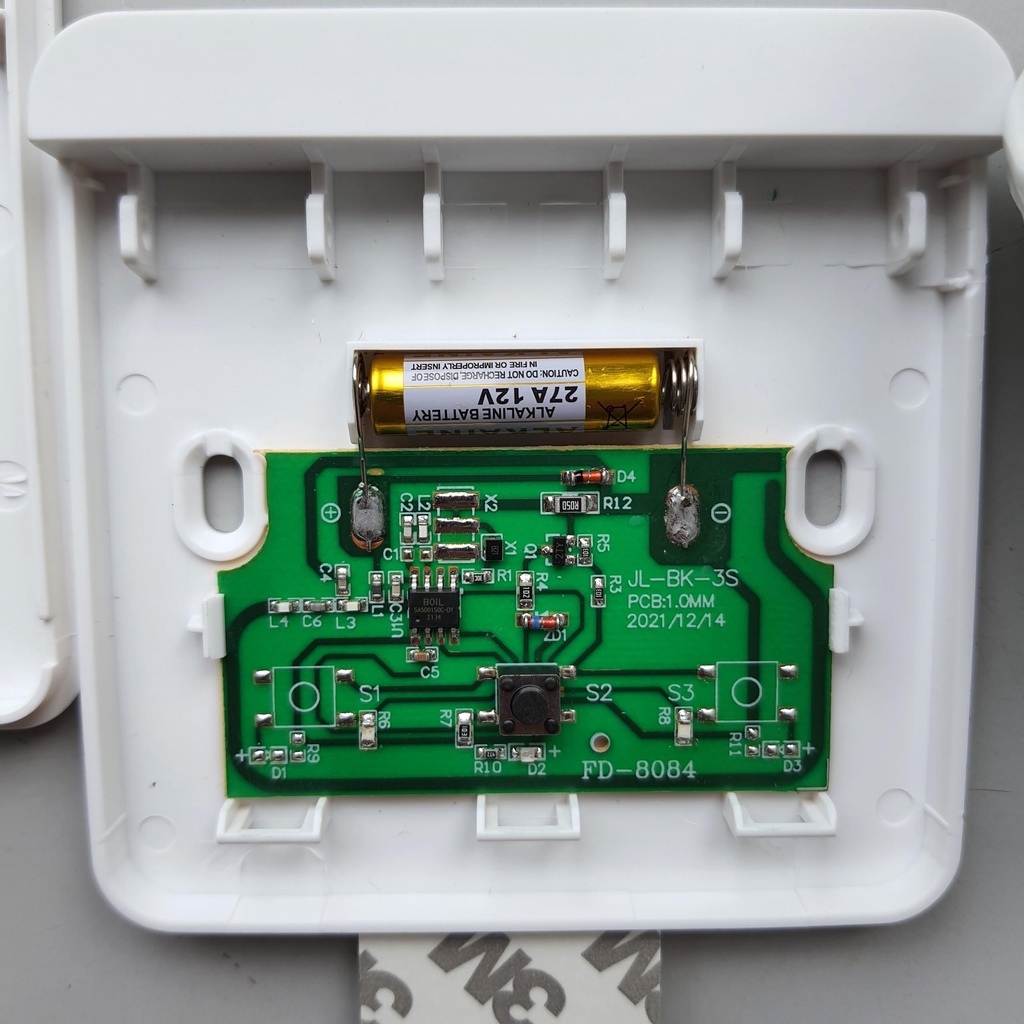 Đui đèn điều khiển từ xa không dây dán tường mẫu mới TẶNG KÈM PIN 27A