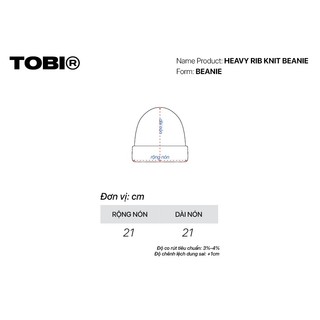 Mũ Len Beanie UNISEX TOBI