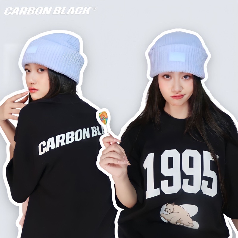 Áo thun Unisex Carbon Black 1995 đen