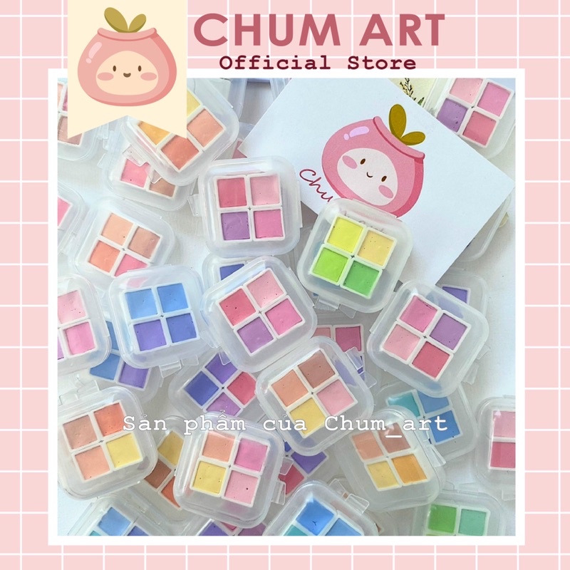 Chum Art -Hộp màu nước Miya mini Pastel tone Da, Hồng, Tím, Dương thumbnail