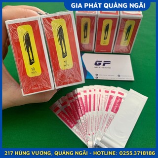 (COMBO 10 CÁI) LƯỠI DAO DOCTOR SỐ 10, 15, 20 LƯỠI DAO MỔ PHẪU THUẬT DÙNG 1 LẦN
