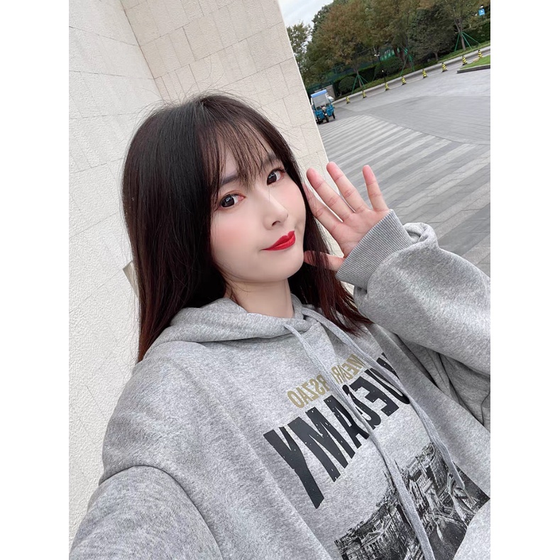 Áo Hoodie Dáng Rộng Có In Chữ Thời Trang Phong Cách Hàn Quốc Cho Nam Áo Hoodie Unisex Nam Nữ Basic Cao CấP áo hoodie unisex trơn