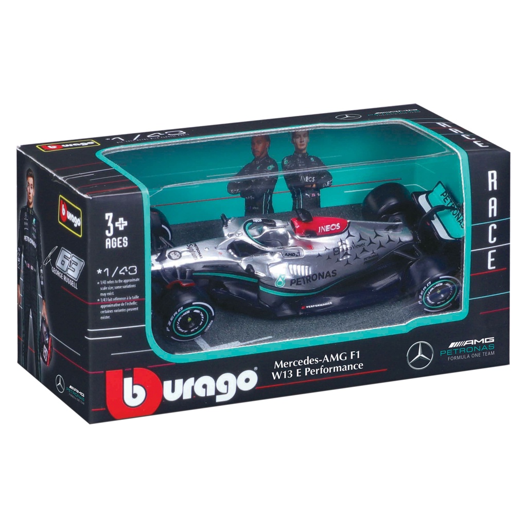 Mô Hình Xe Hơi Mercedes-AMG W13 F1-75 MCL36 C42 RB18 F1 Tỉ Lệ 1 / 43 Bburago