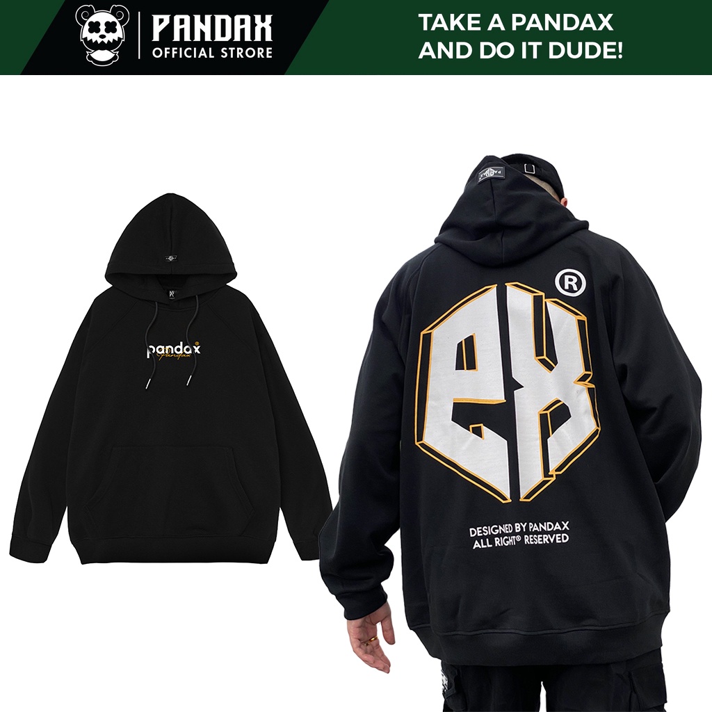 Áo hoodie form rộng nam nữ Pandax big logo , áo khoác nỉ local brand , form rộng unisex 100% premium cotton