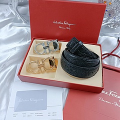 Salvatore Ferragamo Thắt Lưng Phong Cách Hàn Quốc Thời Trang Cho Nam