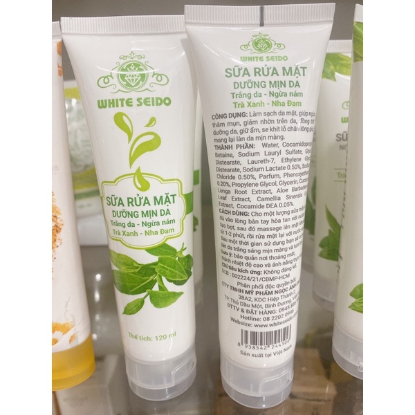 sữa rửa mặt White seido