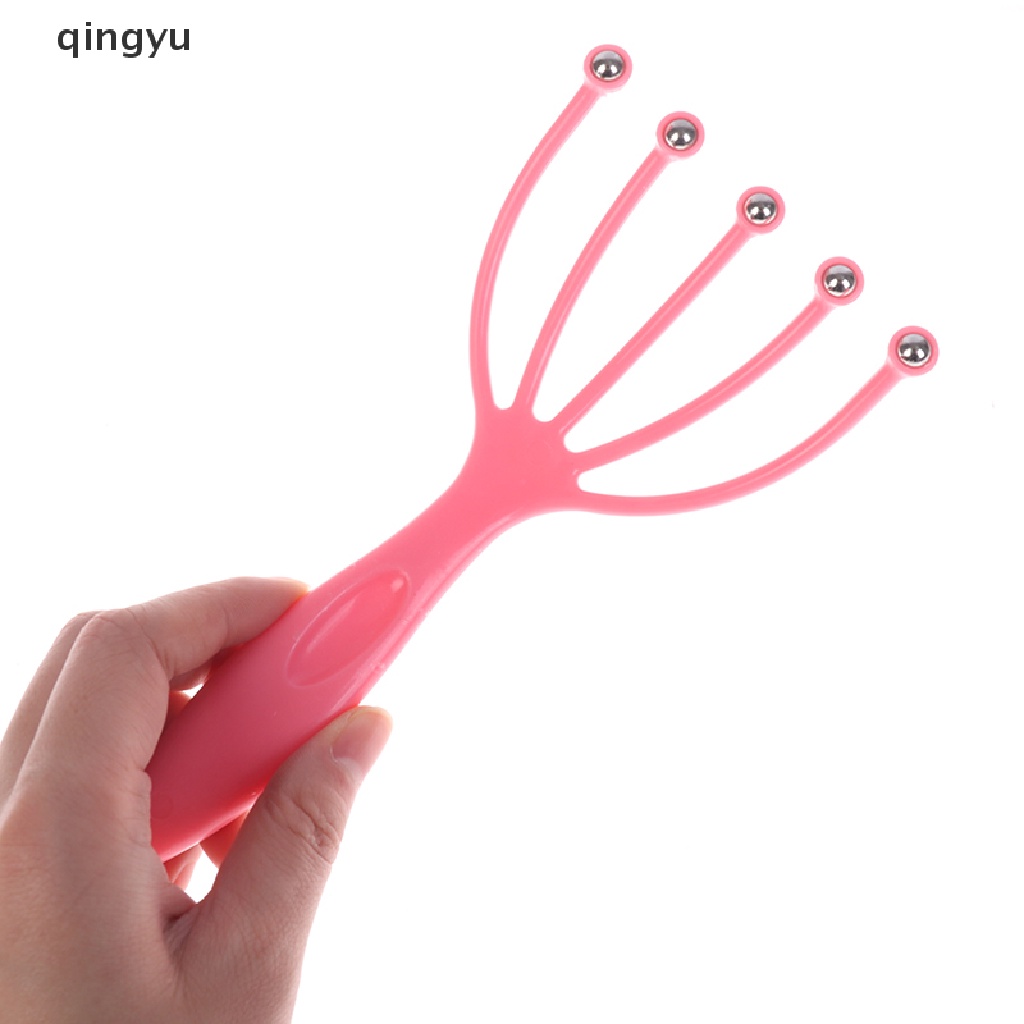 Qingyu Rake Dụng Cụ Massage Đầu Thư Giãn Năm Ngón