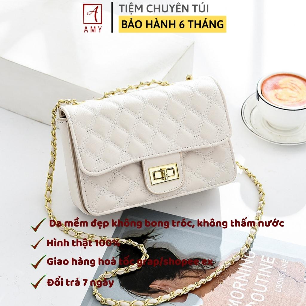 Túi xách nữ đeo chéo kẹp nách trần trám khóa xoay thời trang cao cấp đi chơi đi tiệc, túi đeo chéo nữ TX050798 Amy Store
