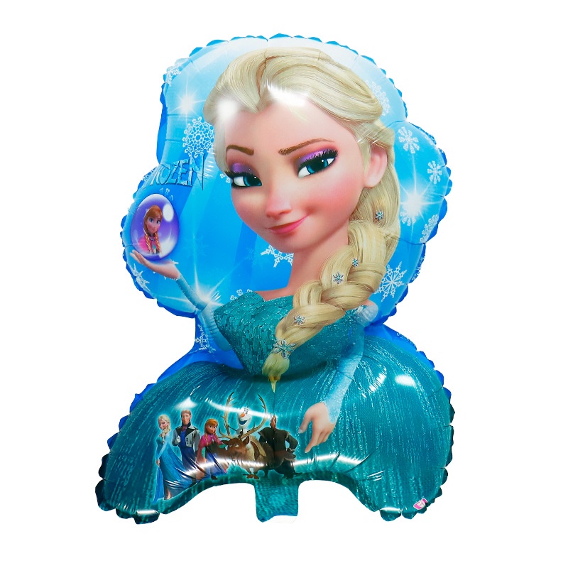 Bong Bóng Phim Nhôm Hình Công Chúa Hoạt Hình Frozen / Nàng Tiên Cá / Tuyết / Nàng Tiên Cá Màu Trắng