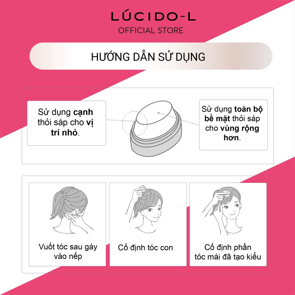 Sáp Vuốt Tóc Lucido-L Stick O Vào Nếp Tự Nhiên 13g