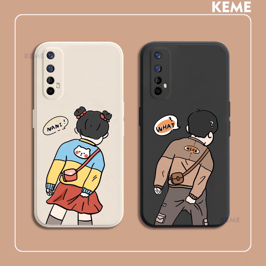 Ốp lưng Realme 7 hình boy và girl cute