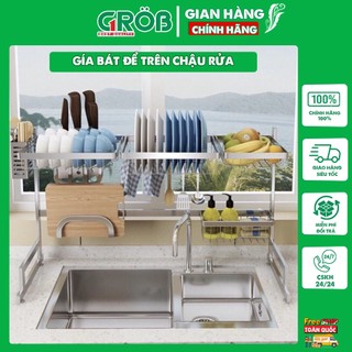 Kệ trên chậu rửa bát BG Grob - Giá bát để trên chậu rửa