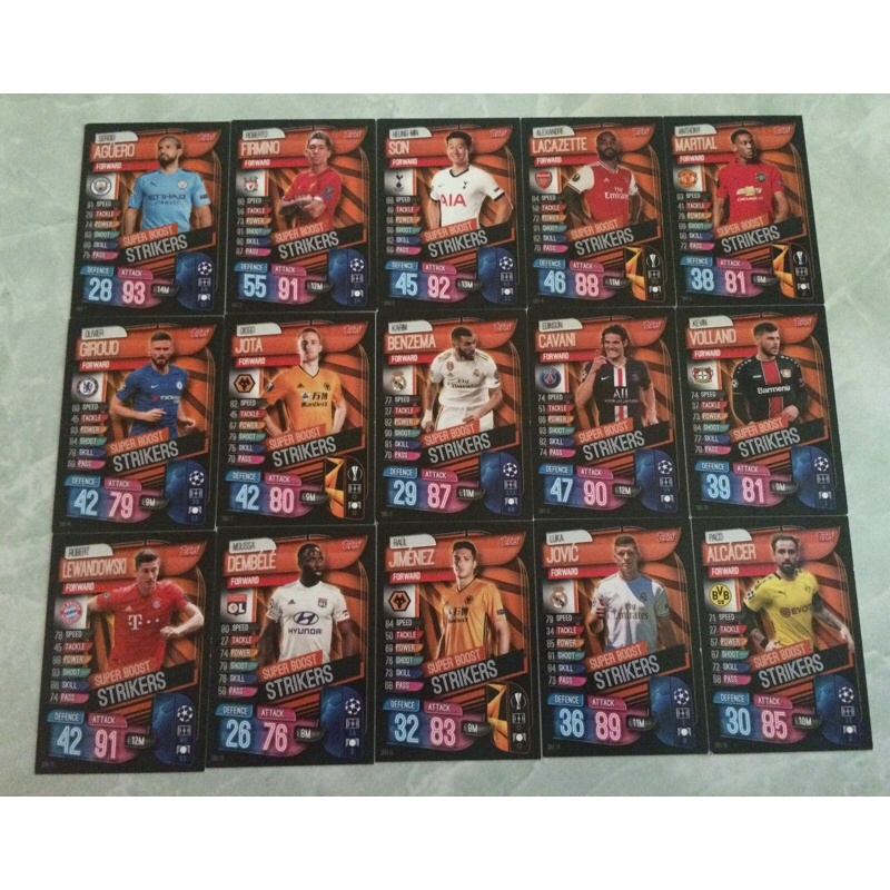 Set thẻ cầu thủ match attax 19/20