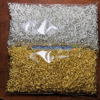 50 Khoen Ốc Vít Tí Nị Hợp Kim Xi Mạ 8mm/10mm
