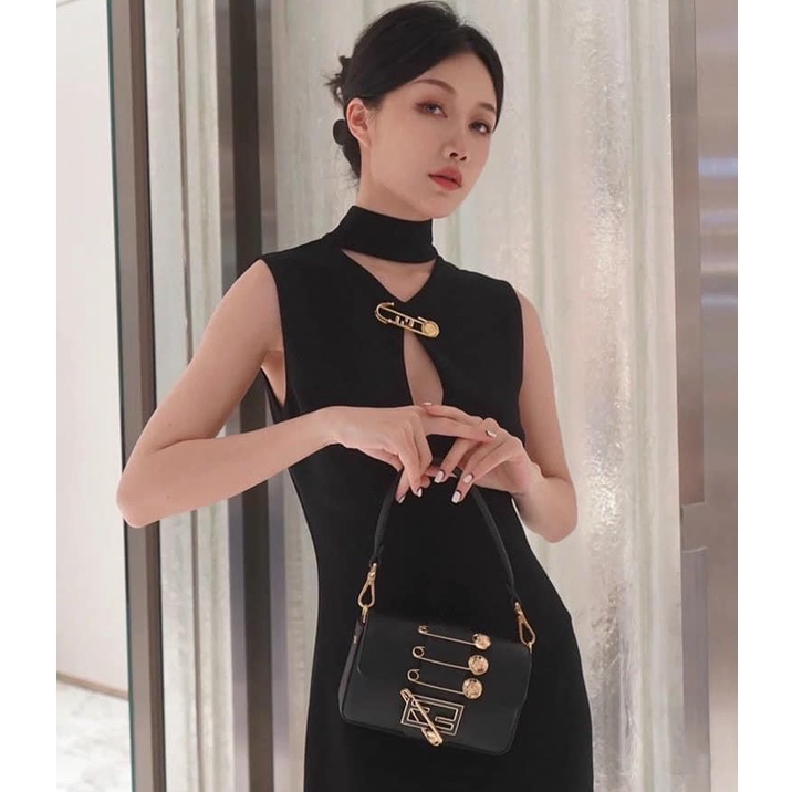 Túi Xách Cầm Tay FEN DI - Túi Đeo Nữ Thời Trang Hot Trend Màu Đen Thanh Lịch Sang Trọng