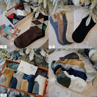 Set tất nam chất liệu cotton cao cấp [set 5 đôi không chọn màu)