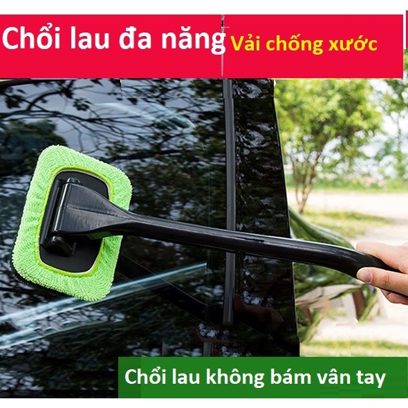 Dụng Cụ Vệ Sinh Kính Lái, Kính Chắn Gió Xe Ô Tô Kèm Khăn Lau Xe Vải Chống Xước Thấm Hút Nước Chống Bám Vân Tay Cao Cấp