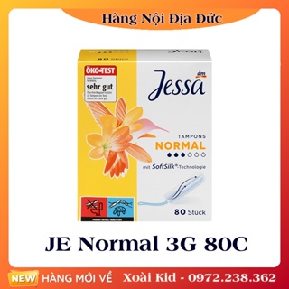 Băng vệ sinh Tampon Jessa 3 giọt normal hộp 80 chiếc Hàng nội địa Đức