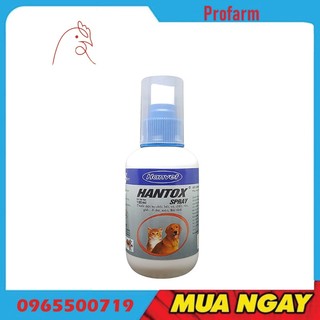Chai xịt ve rận hantox cho chó mèo 100ml