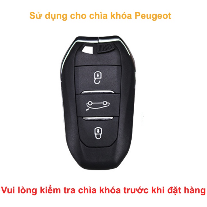 Bao Da, Ốp Bảo Vệ, Vỏ Bọc Chìa Khóa Thông Minh Cho Xe Peugeot 3008, 5008, 2008