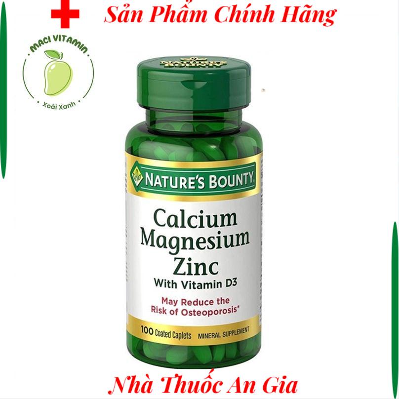 Canxi Magie và Kẽm từ Nature’s Bounty Calcium Magnesium Zinc 100 viên - Tăng đề kháng - Tăng miễn dịch .