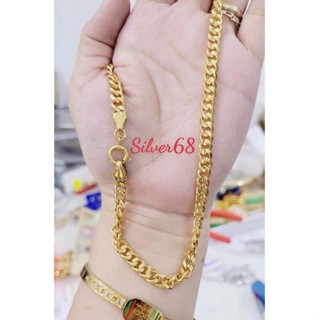 dây khoen lật 5 chỉ màu 24k sáng bóng phù hợp cả nam và nữ silver68