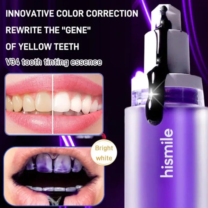 Hismile Bộ Dụng Cụ Làm Trắng Răng Tinh Chất Màu Tím